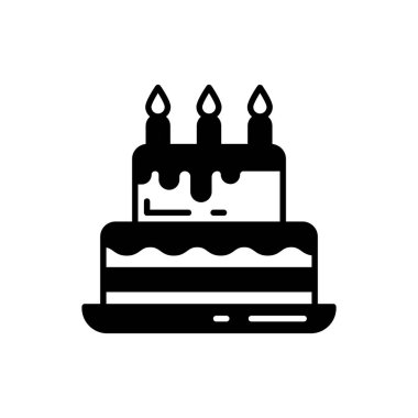 Kek simgesi vektörde. Logotype