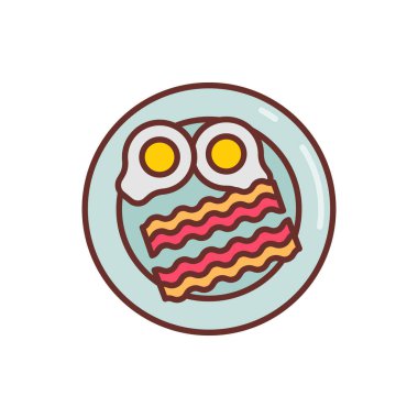 Pastırma simgesi vektörde. Logotype