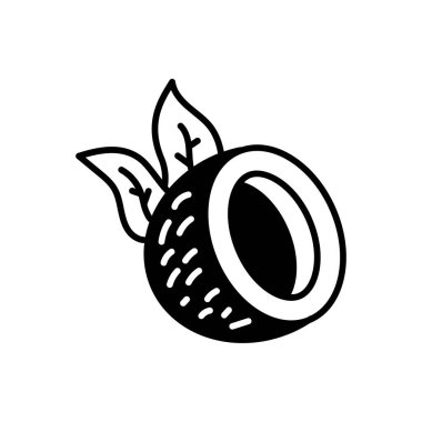 Vektör olarak hindistan cevizi simgesi. Logotype