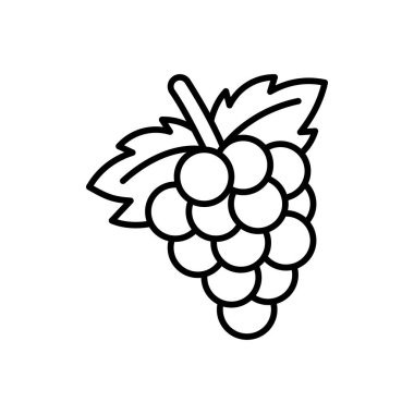 Vektör olarak üzüm simgesi. Logotype