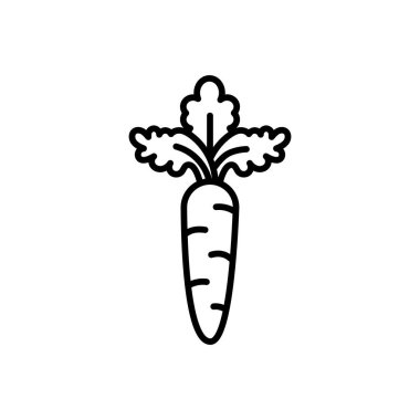 Vektör olarak havuç simgesi. Logotype