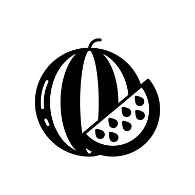 Vektör olarak karpuz simgesi. Logotype