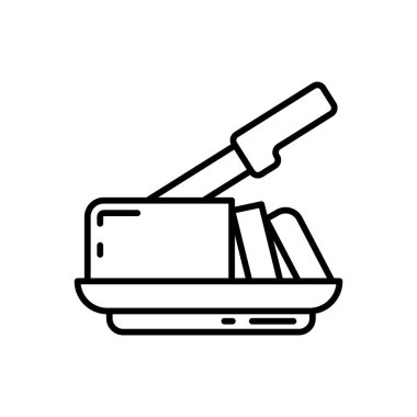 Butter icon in vector. Logotype