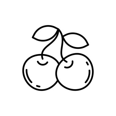 Vektör kiraz simgesi. Logotype