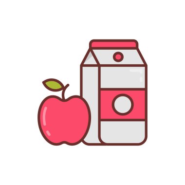 Vektör olarak Apple Juice simgesi. Logotype