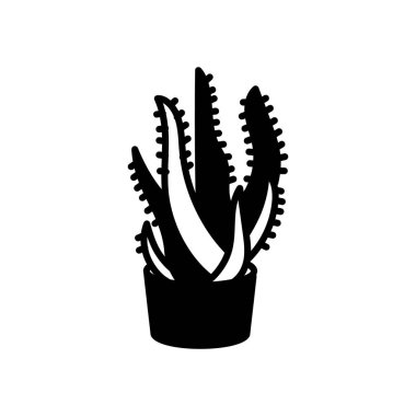 Vektör olarak Aloe Vera simgesi. Logotype