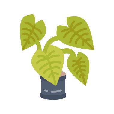 Vektör olarak tropik bitki simgesi. Logotype