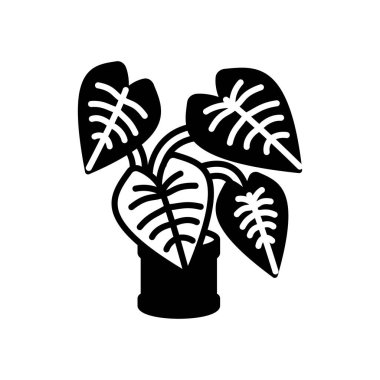 Vektör olarak tropik bitki simgesi. Logotype