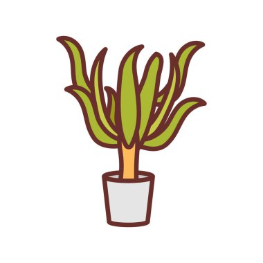 Yucca simgesi vektörde. Logotype