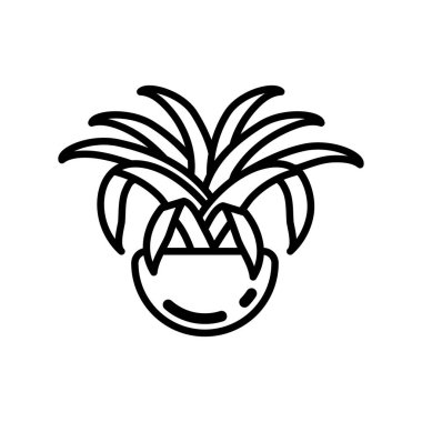 Spider Plant icon in vector. Logotype clipart