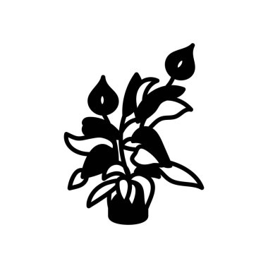 Vektör olarak Barış Lily simgesi. Logotype