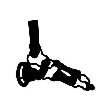 Vektör olarak ayak kemiği simgesi. Logotype