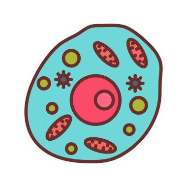 Vektör olarak insan hücre simgesi. Logotype