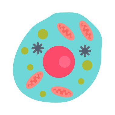 Vektör olarak insan hücre simgesi. Logotype