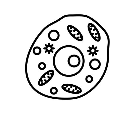 Vektör olarak insan hücre simgesi. Logotype