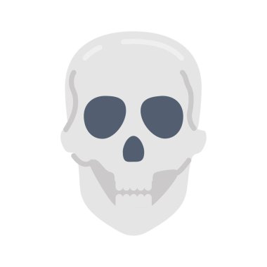 Vektör olarak kafatası simgesi. Logotype