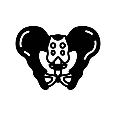 Vektör olarak leğen kemiği simgesi. Logotype