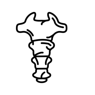 Vektör olarak Coccyx simgesi. Logotype