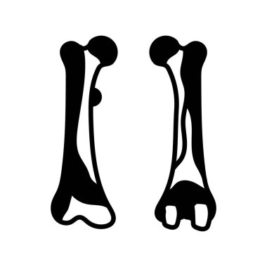 Uyluk ikonu vektör olarak. Logotype