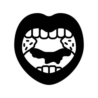 Bademcik simgesi vektörde. Logotype