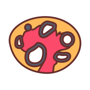 Yumurtalık folikülleri ikonu. Logotype