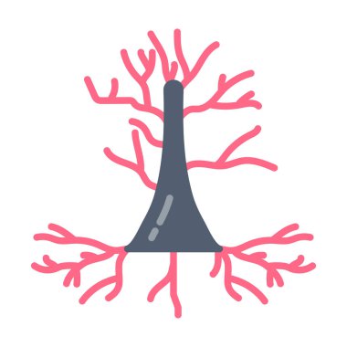 Pyramidal hücre ikonu vektör. Logotype