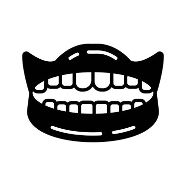 Vektör olarak diş simgesi. Logotype