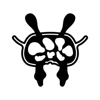 Vektör olarak lenf nodu simgesi. Logotype