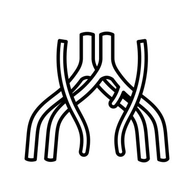 Common Iliac Vein icon in vector. Logotype clipart