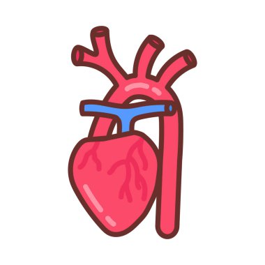 Vektör olarak Brachiocephalic arter simgesi. Logotype