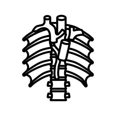 Vektör olarak Azygos damar simgesi. Logotype