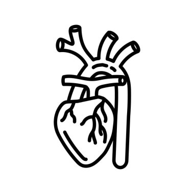 Vektör olarak Brachiocephalic arter simgesi. Logotype