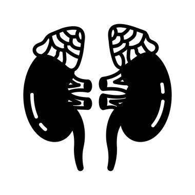 Vektör olarak Adrenal Bez simgesi. Logotype