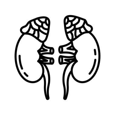 Vektör olarak Adrenal Bez simgesi. Logotype