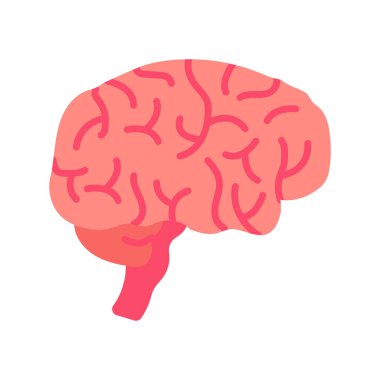 Vektör olarak beyin simgesi. Logotype