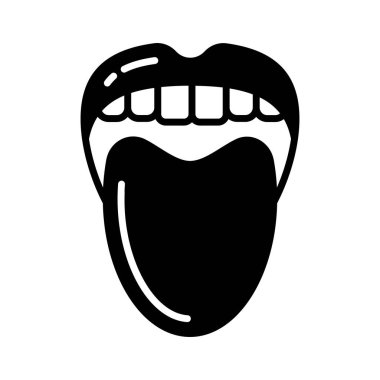 Vektörde dil simgesi. Logotype