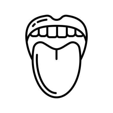 Vektörde dil simgesi. Logotype