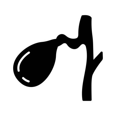 Safra kesesi ikonu. Logotype