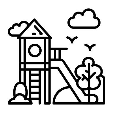 Vektör olarak oyun alanı simgesi. Logotype