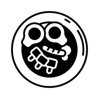 Sağlıklı gıda ikonu. Logotype