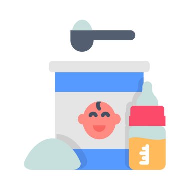 Bebek maması ikonu. Logotype