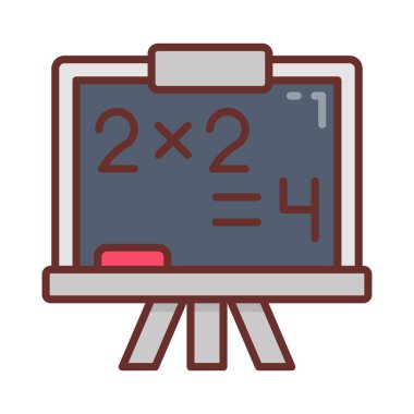 Vektör olarak karatahta simgesi. Logotype