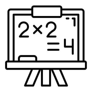 Vektör olarak karatahta simgesi. Logotype