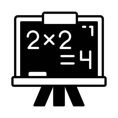 Vektör olarak karatahta simgesi. Logotype