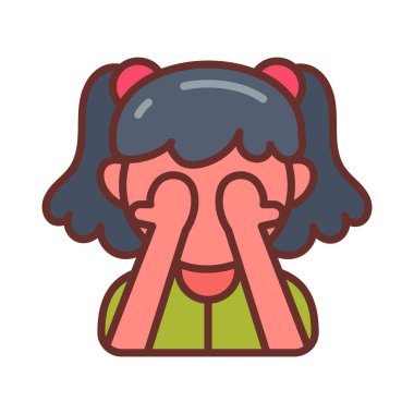 Vektör olarak saklambaç simgesi. Logotype