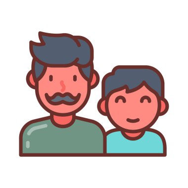 Vektör olarak baba ikonu. Logotype