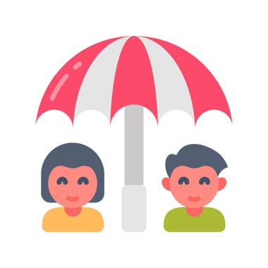 Çocuk Sigortası ikonu. Logotype