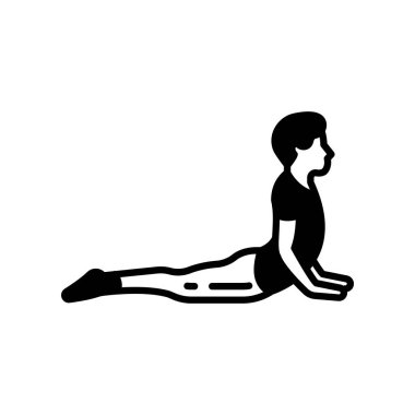 Vektör olarak Kobra Pozu simgesi. Logotype