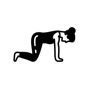 Cat Poose simgesi vektörde. Logotype