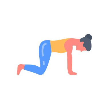 Cat Poose simgesi vektörde. Logotype